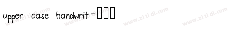 upper case handwrit字体转换